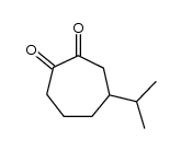 4-isopropylcycloheptane-1,2-dione结构式