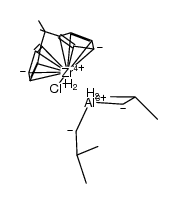 Me2C(C5H4)2ZrCl(μ-H)2Al(i-Bu)2结构式