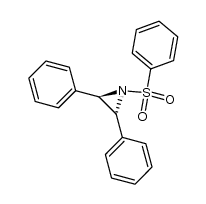 trans-2,3-diphenyl-N-benzenesulphonylaziridine Structure