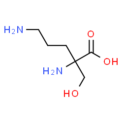 L-Ornithine,2-(hydroxymethyl)- (9CI) Structure