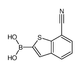 7-氰基苯并[B]噻吩-2-基硼酸结构式