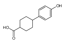 4-(4-hydroxyphenyl)cyclohexane-1-carboxylic acid结构式