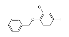 1-(benzyloxy)-2-chloro-4-iodobenzene结构式