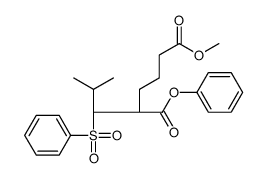 6-O-methyl 1-O-phenyl (2S)-2-[(1R)-1-(benzenesulfonyl)-2-methylpropyl]hexanedioate Structure