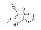 2,2'-Sulfonylbis(3-methoxy-2-propenenitrile)结构式