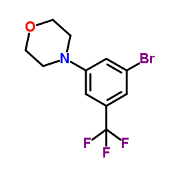 4-[3-Bromo-5-(trifluoromethyl)phenyl]morpholine Structure