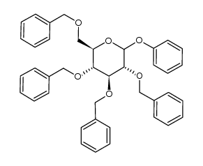 phenyl 2,3,4,6-tetra-O-benzyl-D-glucopyranoside结构式