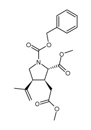 1-(benzyloxycarbonyl)kainic acid dimethyl ester结构式