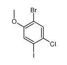 1-bromo-5-chloro-4-iodo-2-methoxybenzene Structure