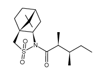 N-[(2S,3R)-2,3-dimethylpentanoyl]bornane-10,2-sultam Structure