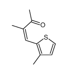 3-methyl-4-(3-methylthiophen-2-yl)but-3-en-2-one结构式