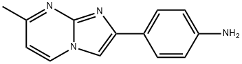 4-(7-甲基咪唑并[1,2-A]嘧啶-2-基)苯胺结构式
