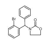 3-((2-bromophenyl)(phenyl)methyl)oxazolidin-2-one结构式