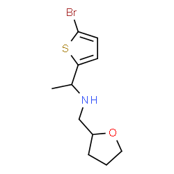1-(5-Bromothiophen-2-yl)-N-((tetrahydrofuran-2-yl)methyl)ethan-1-amine Structure