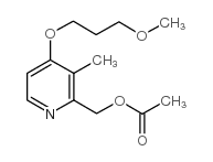 (4-(3-甲氧基丙氧基)-3-甲基吡啶-2-基)甲基 乙酸酯结构式