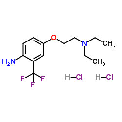 4-[2-(Diethylamino)ethoxy]-2-(trifluoromethyl)aniline dihydrochloride结构式