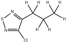 3-Chloro-4-(n-propyl-d7)-1,2,5-thiadiazole Structure