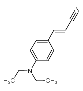 反式-4-(二乙基氨基)肉桂腈结构式