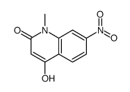 7-硝基-4-羟基-1-甲基喹啉-2(1H)-酮结构式