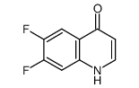 6,7-difluoroquinolin-4(1H)-one Structure