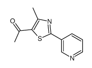 1-(4-甲基-2-(吡啶-3-基)噻唑-5-基)乙酮结构式