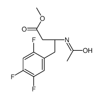 (R)-3-乙酰氨基-4-(2,4,5-三氟苯基)丁酸甲酯结构式