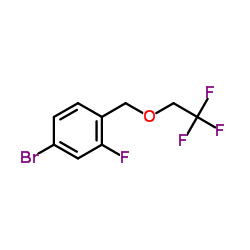 4-Bromo-2-fluoro-1-[(2,2,2-trifluoroethoxy)methyl]benzene Structure