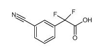 2-(3-cyanophenyl)-2,2-difluoroacetic acid Structure