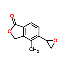 4-methyl-5-[(2R)-oxiran-2-yl]-2-benzofuran-1(3H)-one结构式