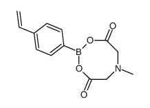 4-乙烯基苯硼酸甲基亚氨基二乙酸酯结构式