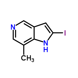 2-Iodo-7-methyl-1H-pyrrolo[3,2-c]pyridine structure