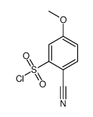 2-氰基-5-甲氧基苯磺酰氯结构式