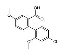 2-(4-chloro-2-methoxyphenyl)-5-methoxybenzoic acid Structure