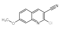2-氯-7-甲氧基-喹啉-3-甲腈结构式