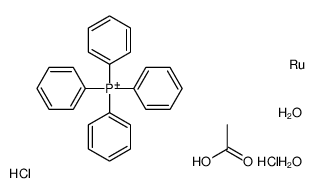 TETRAPHENYLPHOSPHONIUM ACETATODICHLORO-DIOXORUTHENATE(VI), TECH., 90 structure