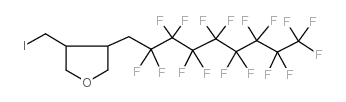 3-碘甲基-4-(1H,1H-全氟壬基)四氢呋喃结构式
