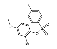 2-bromo-4-methoxyphenyl toluene-p-sulphonate结构式