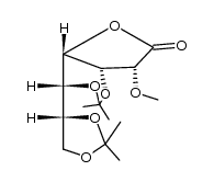 2-O-methyl-3,5:6,7-bis-O-(1-methylethylidene)-D-glycero-D-gulo-heptonic acid γ-lactone Structure