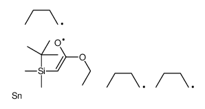 ethyl 2-[tert-butyl(dimethyl)silyl]-2-tributylstannylacetate结构式