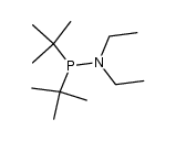 diethylamino-di-t-butylphosphine结构式