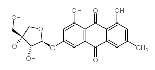 泻鼠李皮苷B/弗兰格林B/欧鼠李甙B/大黄素-3-O-芹糖苷结构式