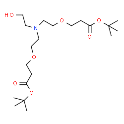 Hydroxy-Amino-bis(PEG1-C2-Boc)结构式
