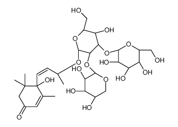 Vomifoliol-glu-xyl-glu Structure