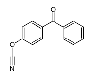 (4-benzoylphenyl) cyanate Structure