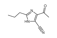 4-acetyl-2-propylimidazole-5-carbonitrile结构式