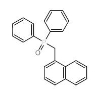 Phosphine oxide,(1-naphthalenylmethyl)diphenyl- Structure