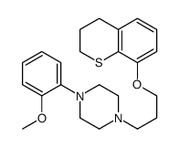 1-[3-(3,4-dihydro-2H-thiochromen-8-yloxy)propyl]-4-(2-methoxyphenyl)piperazine结构式