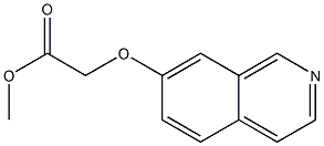 2-(7-异喹啉基氧基)乙酸甲酯结构式