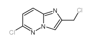 6-氯-2-(氯甲基)咪唑并[1,2-b]吡哒嗪结构式