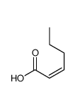 (Z)-hex-2-enoic acid结构式